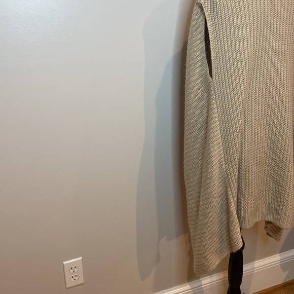 Womens Nordstrom cardigan soft neutral workwear one size hi lo hem - Picture 4 of 6